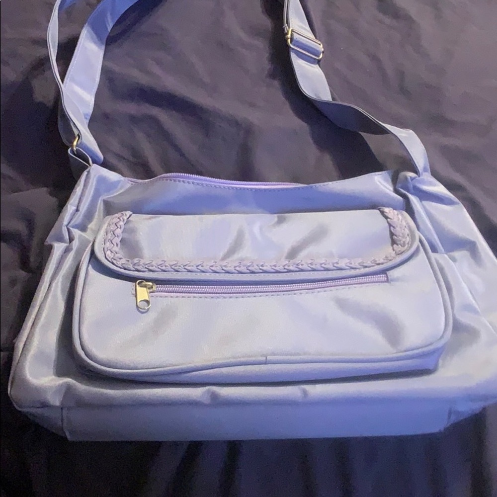 13x8 Purple Microfiber Purse HandBag: NEW